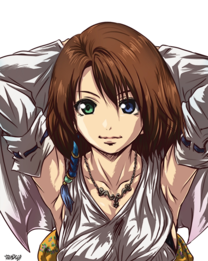 yuna (final fantasy and 1 more) drawn by madhatter_hello