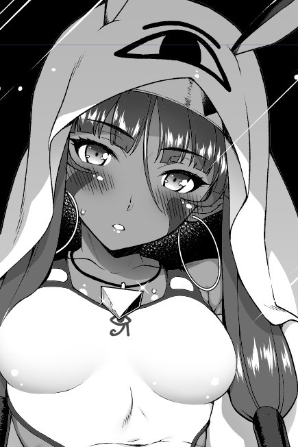 nitocris and medjed (fate and 1 more) drawn by hyouju_issei