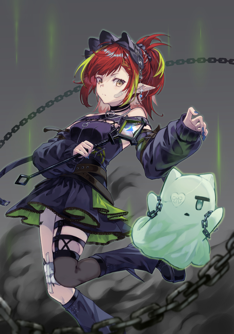 tecno and puppet dancer (arknights) drawn by online_neet