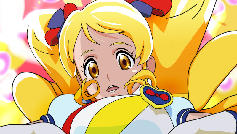 oomori yuuko and cure honey (precure and 1 more) drawn by funanaga_nemoro