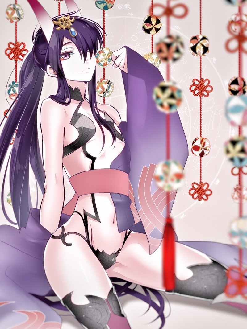 shuten douji and nasu no yoichi (fate and 2 more) drawn by fujiwara_riyu