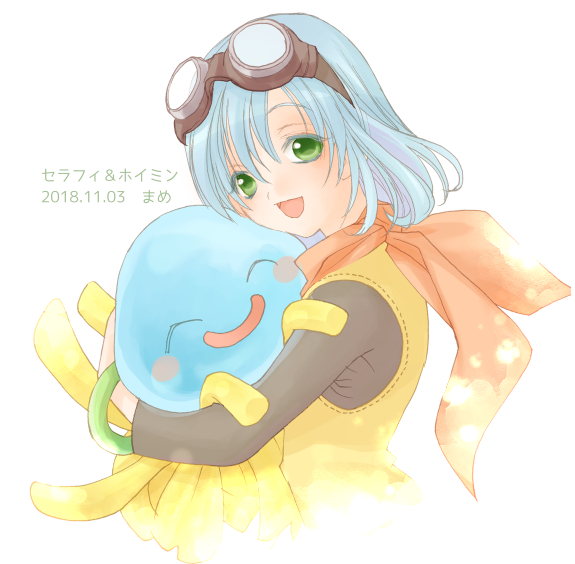 healslime, seraphy, and hoimin (dragon quest and 2 more) drawn by mame2013
