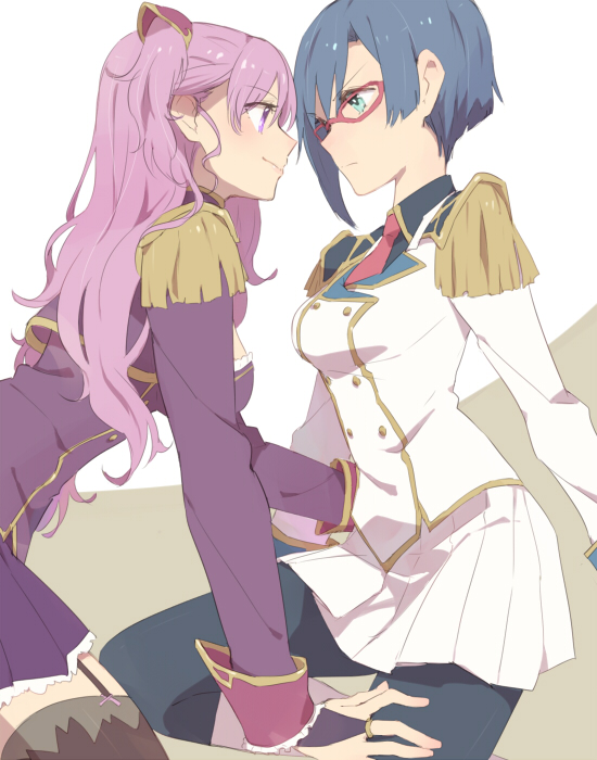 charlotte shalzen and shigure kasumi (valkyrie drive and 1 more) drawn by sou_(tuhut)