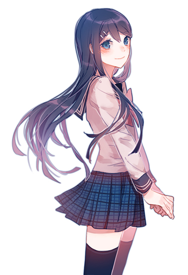 maizono sayaka (danganronpa and 1 more) drawn by io_(sinking=carousel)