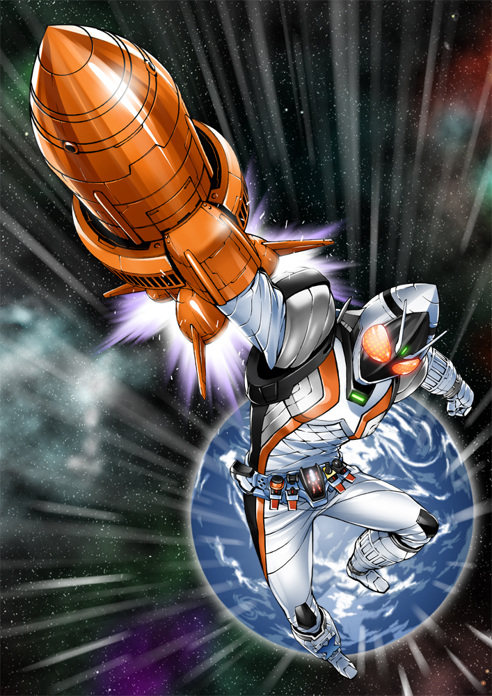 kamen rider fourze (kamen rider and 1 more) drawn by fujisawa_naoyuki
