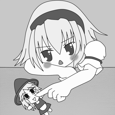 kirisame marisa and alice margatroid (touhou) drawn by caerulepus