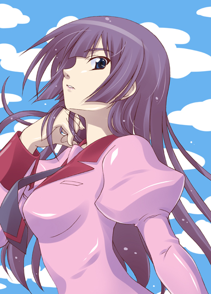 senjougahara hitagi (monogatari and 1 more) drawn by takahirou_ringu