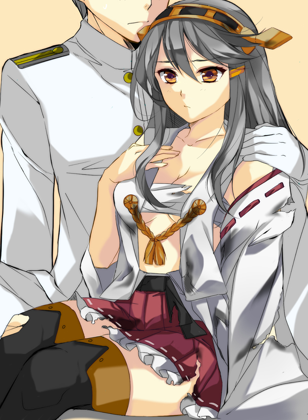 admiral and haruna (kantai collection) drawn by fuchuu_(asd159)