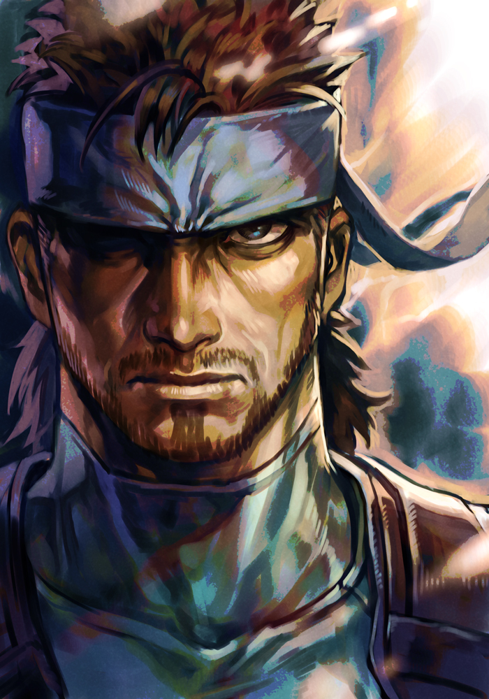 solid snake (metal gear and 1 more) drawn by hungry_clicker