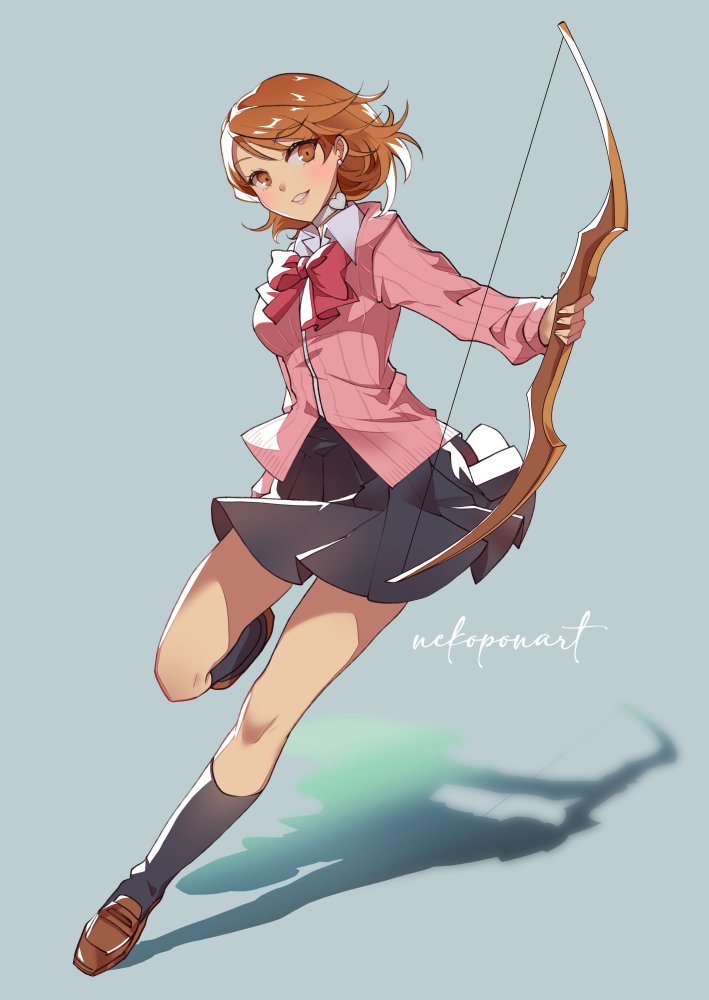 takeba yukari (persona and 2 more) drawn by nekoponart