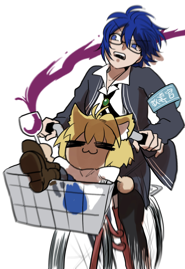 ciel, neco-arc, and ciel-sensei (tsukihime) drawn by metarogu