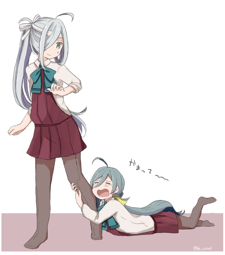 kiyoshimo and asashimo (kantai collection) drawn by riz_(ravel_dc)