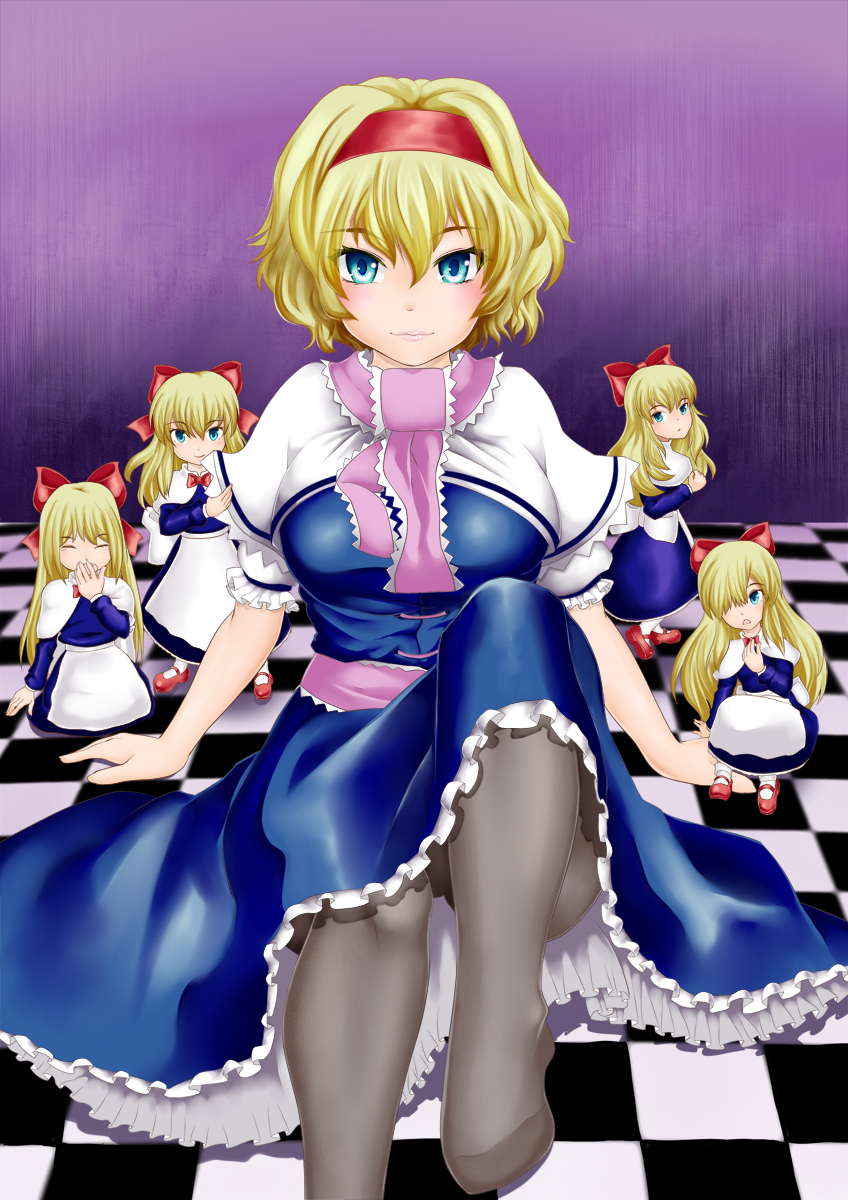 alice margatroid and shanghai doll (touhou) drawn by kurone