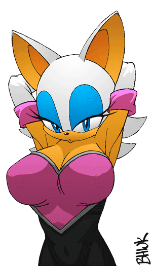 rouge the bat (sonic) drawn by johnston_blackhorse