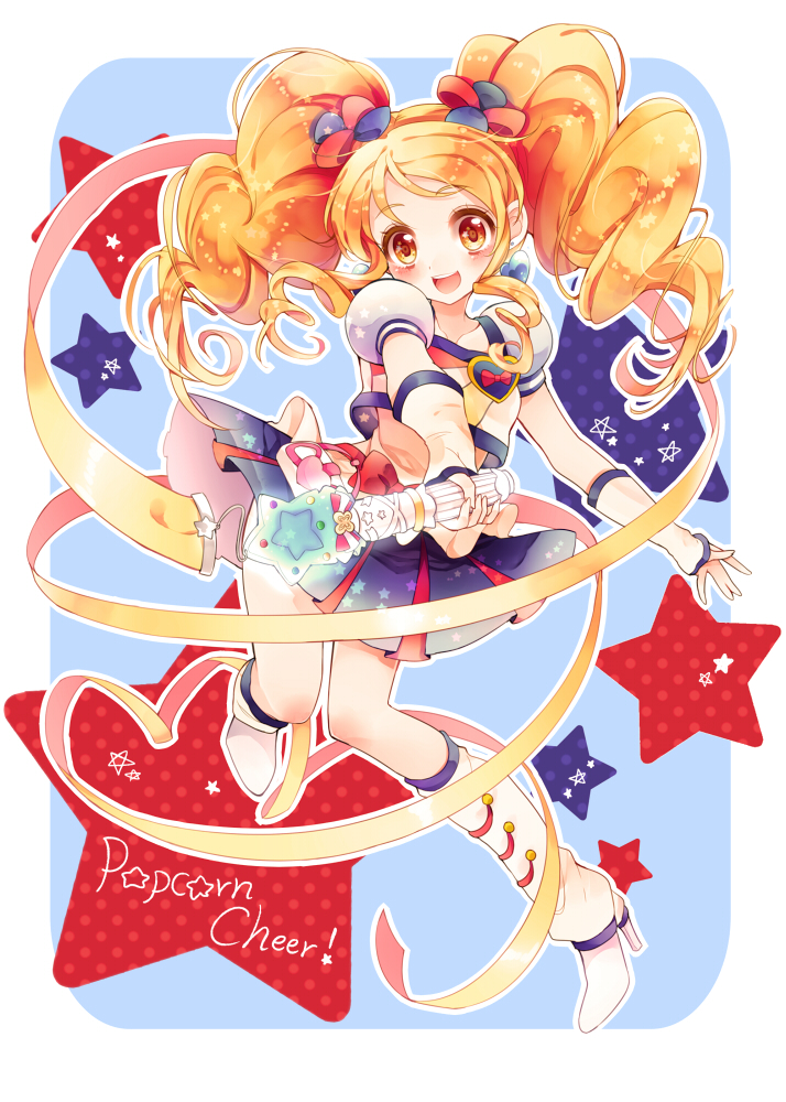 oomori yuuko and cure honey (precure and 1 more) drawn by uzuki_aki