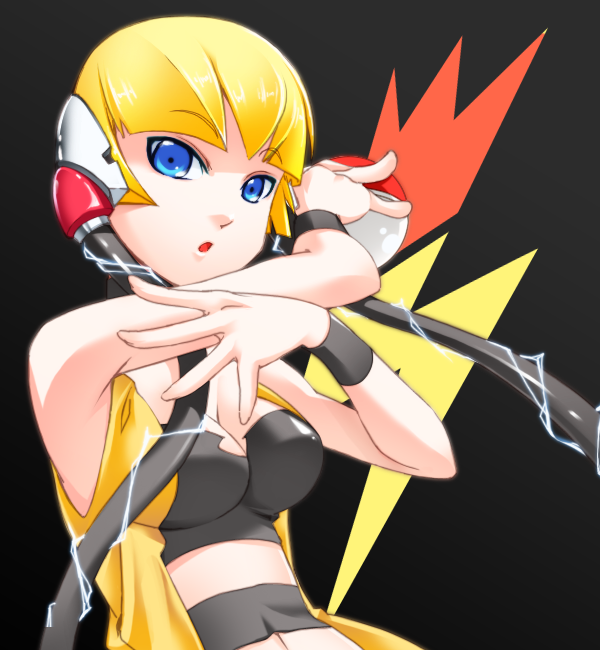 elesa (pokemon and 1 more) drawn by sin-d