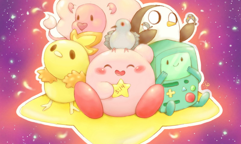 kirby, torchic, teemo, bmo, gunter, and 2 more (pokemon and 3 more) drawn by daycolors