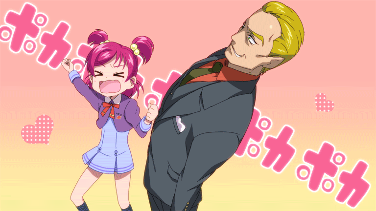 yumehara nozomi and bunbee (precure and 2 more) drawn by maeashi