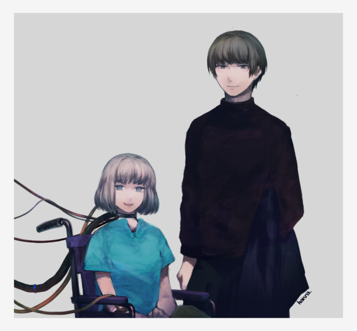 nasu rei and narasaka touru (world trigger) drawn by harunathunder_(neruneruzzz)