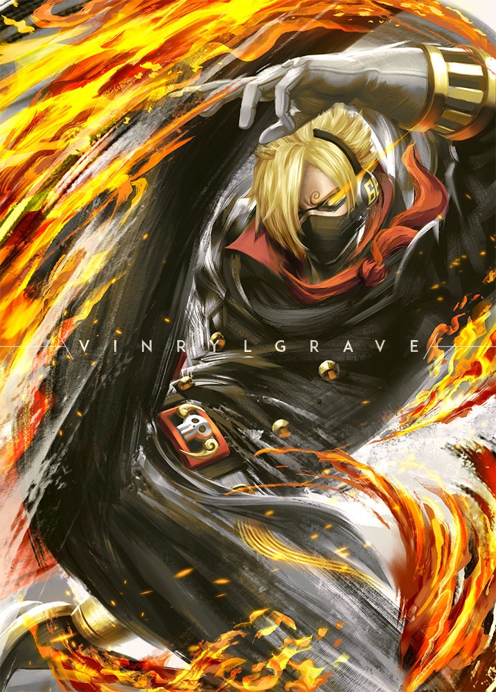 sanji (one piece) drawn by vinrylgrave