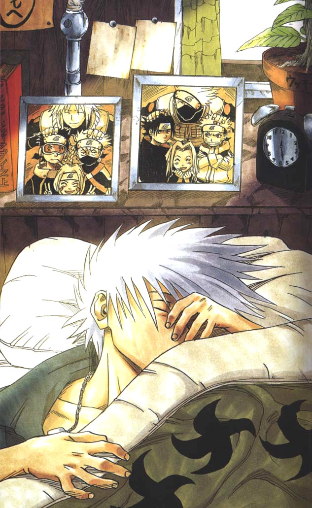 haruno sakura, uzumaki naruto, uchiha sasuke, hatake kakashi, uchiha obito, and 2 more (naruto) drawn by kishimoto_masashi