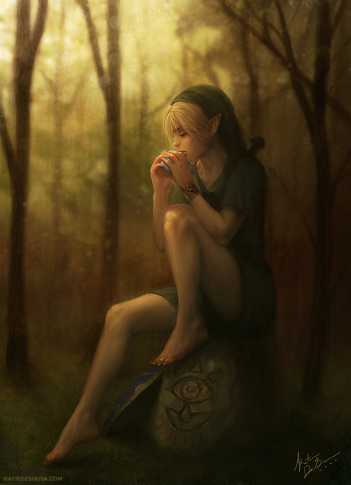 link (the legend of zelda and 1 more) drawn by katie_de_sousa