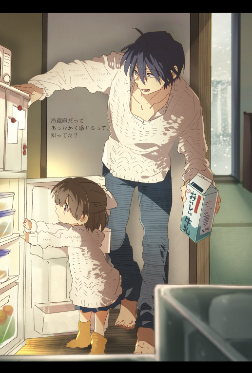 okazaki tomoya and okazaki ushio (clannad and 1 more) drawn by takumi_(scya)