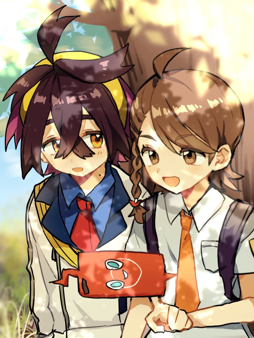 kieran, rotom, juliana, and rotom phone (pokemon and 1 more) drawn by mimika6534