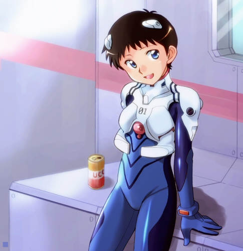 ikari shinji (neon genesis evangelion) drawn by ebi-rom