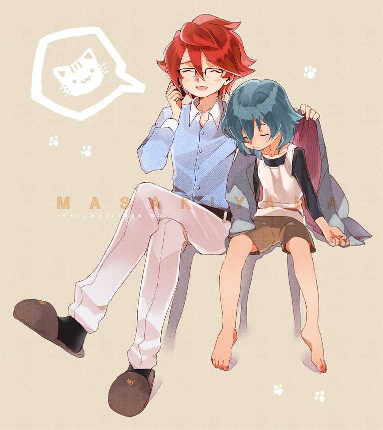 kariya masaki and kiyama hiroto (inazuma eleven and 1 more) drawn by shirakino