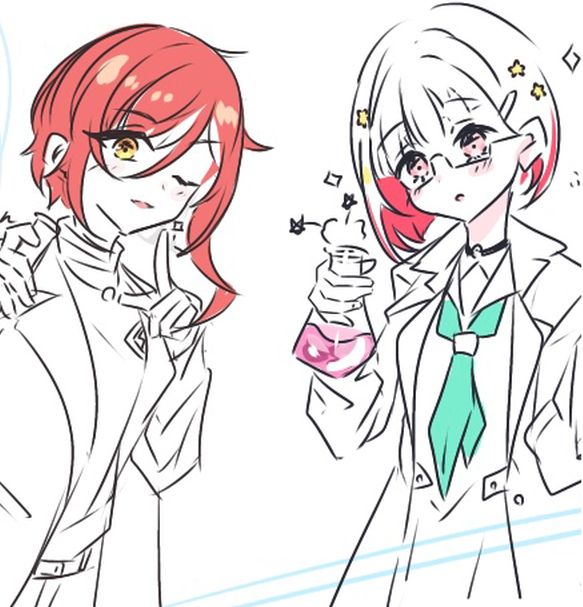 yugiri tsuzuri and sakasaki natsume (love live! and 2 more) drawn by sakari_(pear_8_ll)