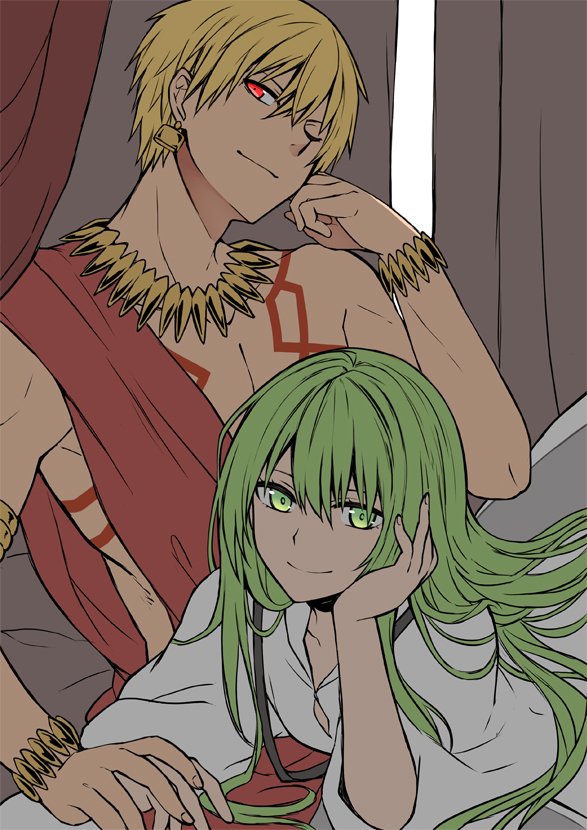 gilgamesh and enkidu (fate and 1 more) drawn by yoyo_9ea
