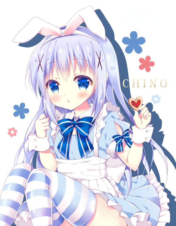 kafuu chino and alice (gochuumon wa usagi desu ka? and 1 more) drawn by bitter_crown