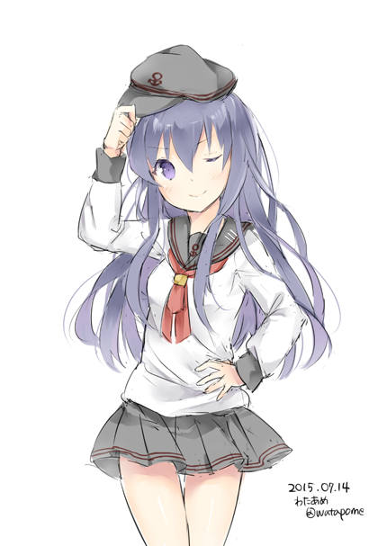 akatsuki and akatsuki kai ni (kantai collection) drawn by wataame27