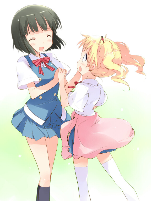 alice cartelet and oomiya shinobu (kin-iro mosaic) drawn by asoka