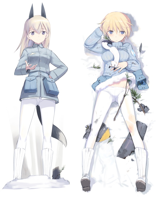 eila ilmatar juutilainen and nikka edvardine katajainen (world witches series and 2 more) drawn by shimada_fumikane