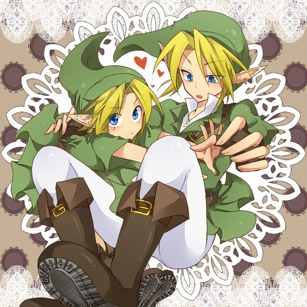 link and young link (the legend of zelda and 1 more) drawn by tobari_(brokenxxx)