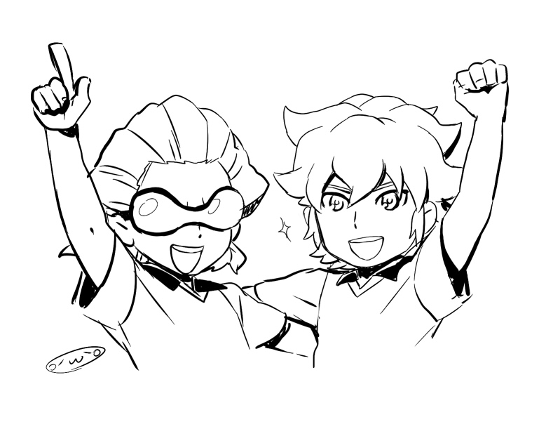 mark kruger and dylan keith (inazuma eleven) drawn by mizuhara_aki