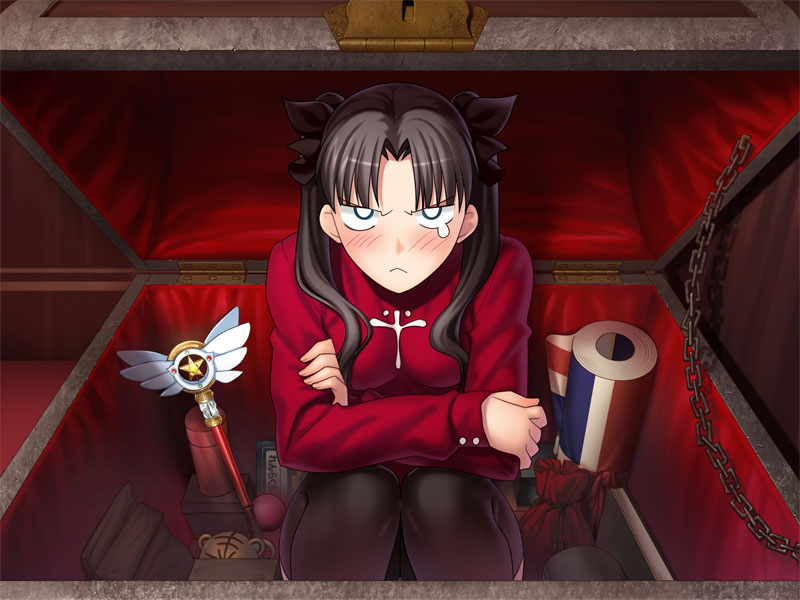 tohsaka rin and magical ruby (fate and 2 more) drawn by takeuchi_takashi