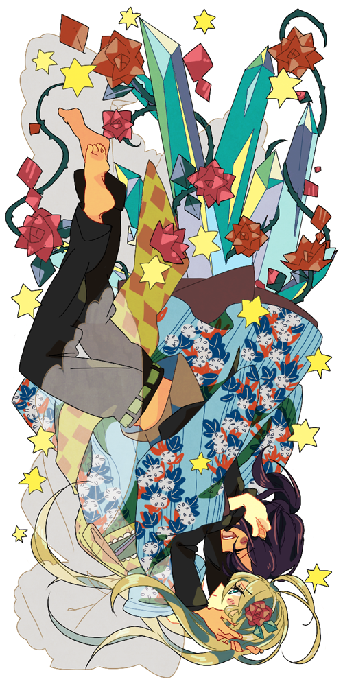 yukinokouji nobara and sorinozuka renshou (inu x boku ss) drawn by hari611