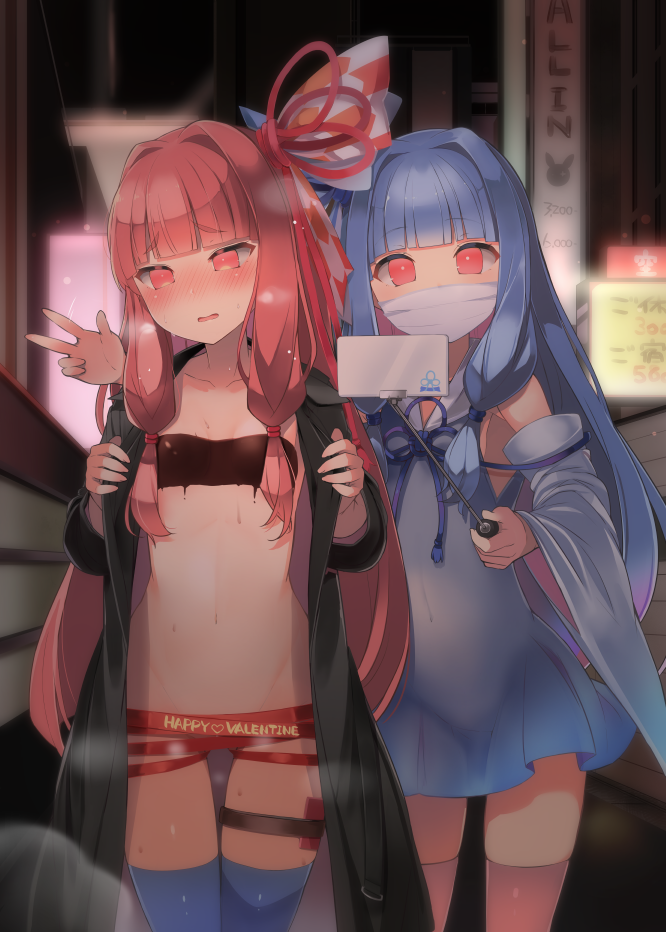 kotonoha akane and kotonoha aoi (voiceroid) drawn by shin_(new)