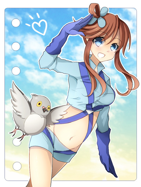 skyla (pokemon and 2 more) drawn by kuran_(mkmrl)