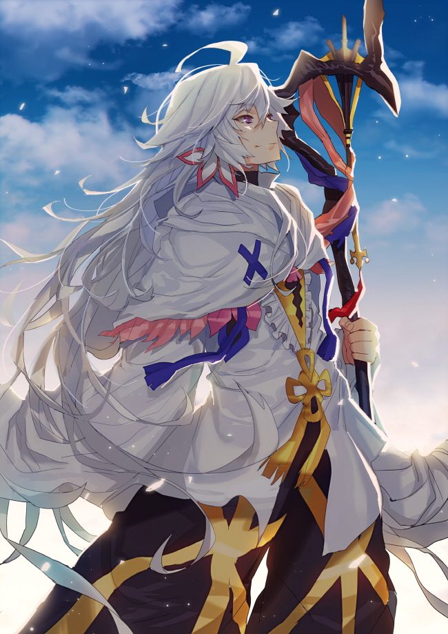 merlin (fate and 1 more) drawn by lloule