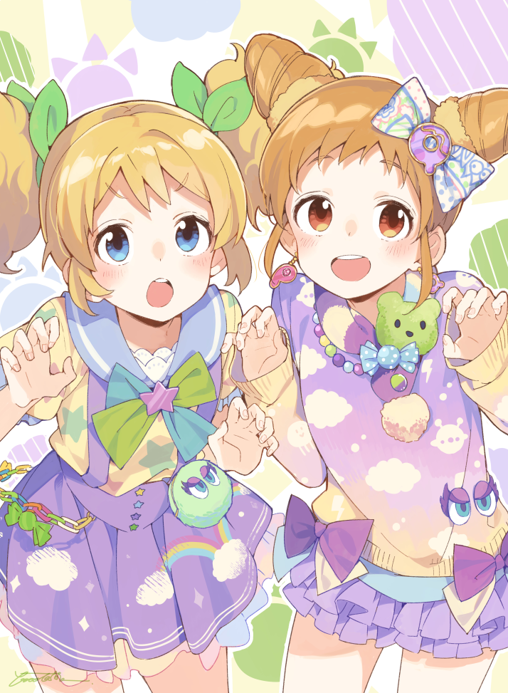 arisugawa otome and saegusa kii (aikatsu!) drawn by booota