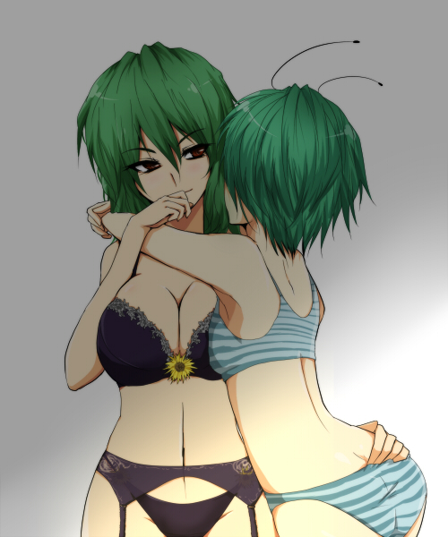 kazami yuuka and wriggle nightbug (touhou) drawn by ifuji_sakura