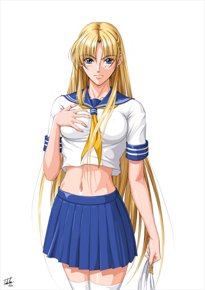 kan'u unchou and sharon (ikkitousen and 1 more) drawn by takatan