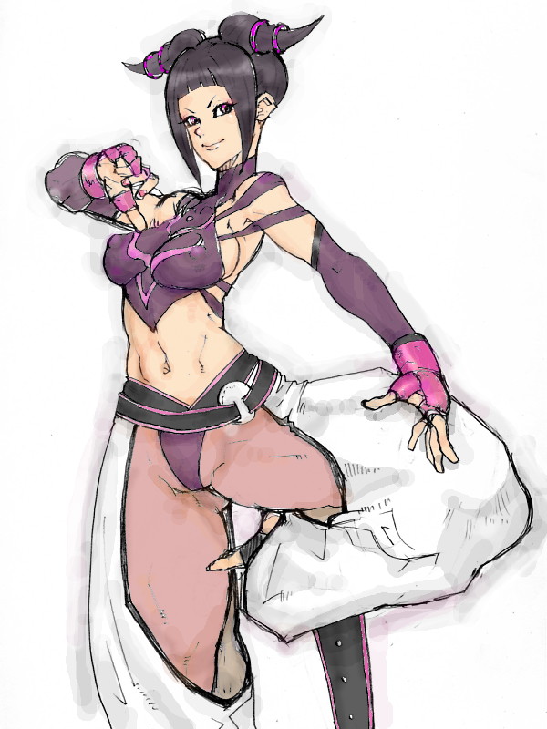 han juri (street fighter and 1 more) drawn by kyuraa_(kyura9een)
