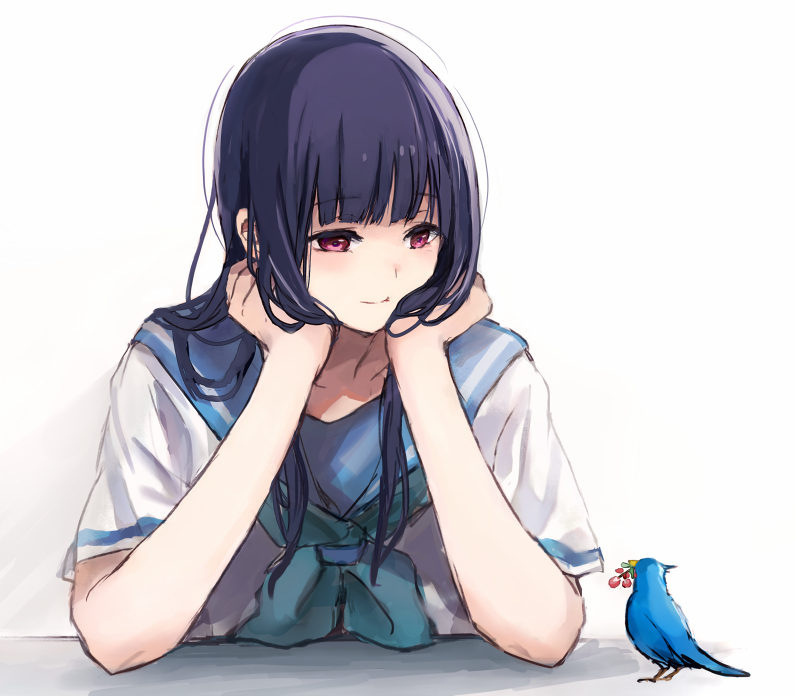 yoroizuka mizore (hibike! euphonium and 1 more) drawn by yuuyu_(777)