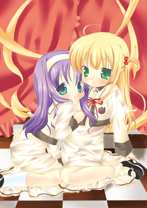 arisa bunnings and tsukimura suzuka (lyrical nanoha and 1 more) drawn by yamada_konayuki