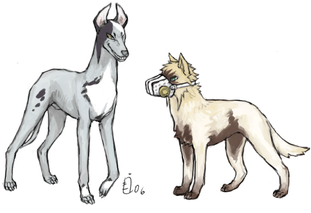tier harribel and nnoitra gilga (bleach) drawn by emlan